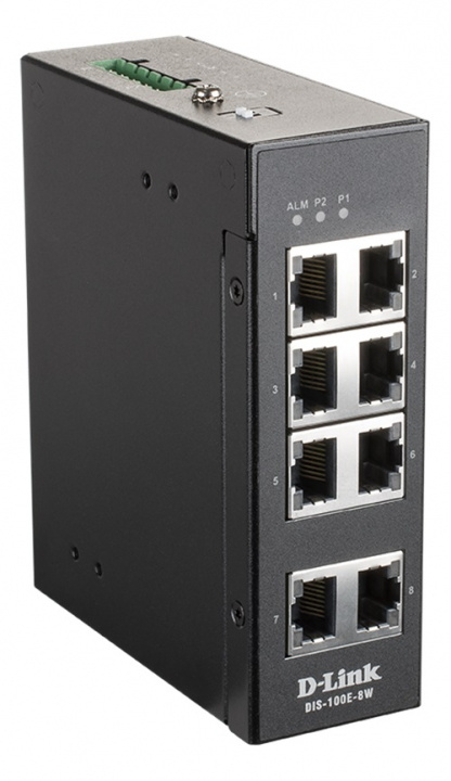dlink 8 Port Unmanaged Switch with 8 x 10/100 BaseT(X) ports i gruppen DATORER & KRINGUTRUSTNING / Nätverk / Switchar hos TP E-commerce Nordic AB (C17814)