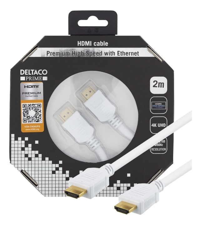 PRIME cable Premium High Speed HDMI Eth 4K UltraHD 2m 19pin i gruppen HEMELEKTRONIK / Kablar & Adaptrar / HDMI / Kablar hos TP E-commerce Nordic AB (C17898)