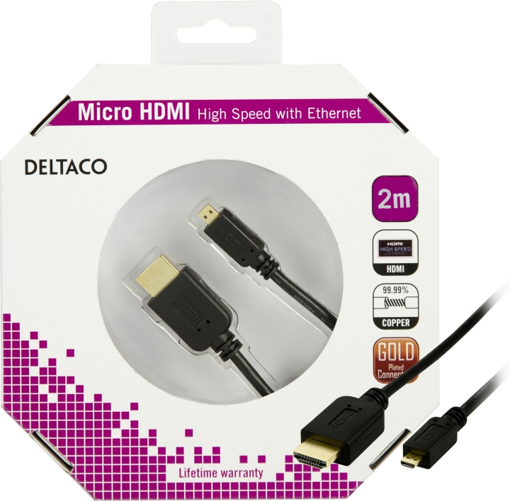 DELTACO HDMI-1023-K i gruppen HEMELEKTRONIK / Kablar & Adaptrar / HDMI / Kablar hos TP E-commerce Nordic AB (C17901)