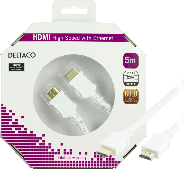 DELTACO HDMI-1050A-K i gruppen HEMELEKTRONIK / Kablar & Adaptrar / HDMI / Kablar hos TP E-commerce Nordic AB (C17902)
