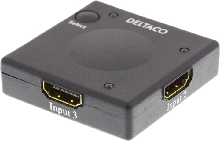 Deltaco Automatic HDMI switch, 1080p, 3D, black i gruppen DATORER & KRINGUTRUSTNING / Datorkablar / Switchar & Splittrar hos TP E-commerce Nordic AB (C17910)