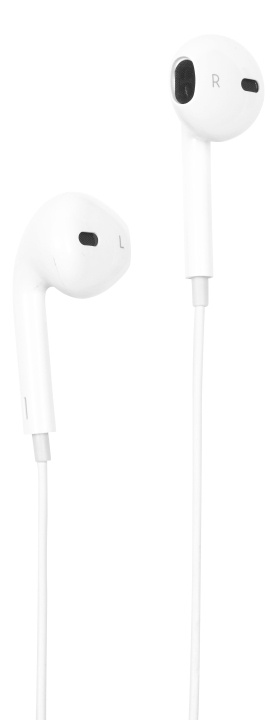 STREETZ Semi-in-ear hörlurar, 3-knapps, USB-C, vit i gruppen HEMELEKTRONIK / Ljud & Bild / Hörlurar & Tillbehör / Hörlurar hos TP E-commerce Nordic AB (C17915)