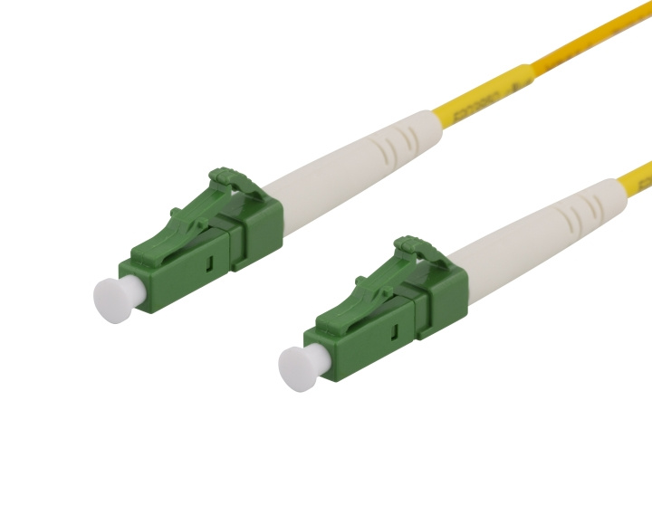 Deltaco OS2 Fiber cable, LC – LC, simplex, singlemode, APC, 10m i gruppen DATORER & KRINGUTRUSTNING / Datorkablar / Nätverkskablar / Fiberkablage hos TP E-commerce Nordic AB (C17927)