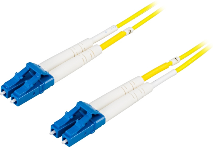 Deltaco OS2 Fiber cable, LC - LC, duplex, singlemode, 3m i gruppen DATORER & KRINGUTRUSTNING / Datorkablar / Nätverkskablar / Fiberkablage hos TP E-commerce Nordic AB (C17931)