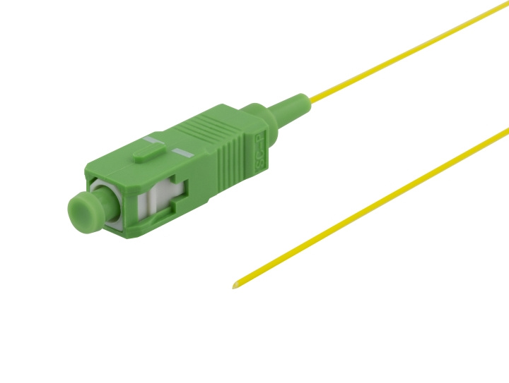 Deltaco OS2 Fiber pigtail, SC, simplex, APC, 9/125, 1,5m i gruppen DATORER & KRINGUTRUSTNING / Datorkablar / Nätverkskablar / Fiberkablage hos TP E-commerce Nordic AB (C17990)