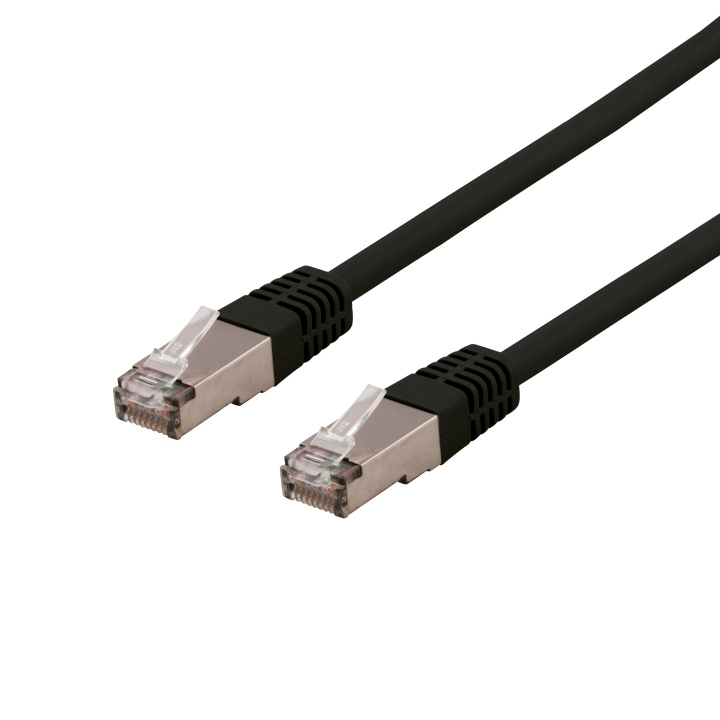 Deltaco S/FTP Cat6 patchkabel, LSZH, 10m, black i gruppen DATORER & KRINGUTRUSTNING / Datorkablar / Nätverkskablar / Cat6 hos TP E-commerce Nordic AB (C18016)