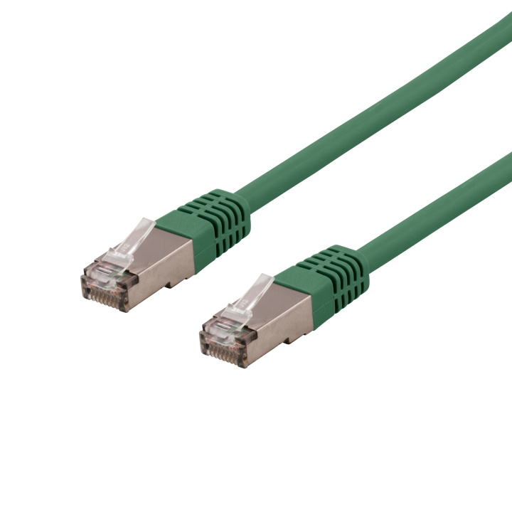 Deltaco S/FTP Cat6 patch cable 3m 250MHz Deltacertified LSZH green i gruppen DATORER & KRINGUTRUSTNING / Datorkablar / Nätverkskablar / Cat6 hos TP E-commerce Nordic AB (C18066)