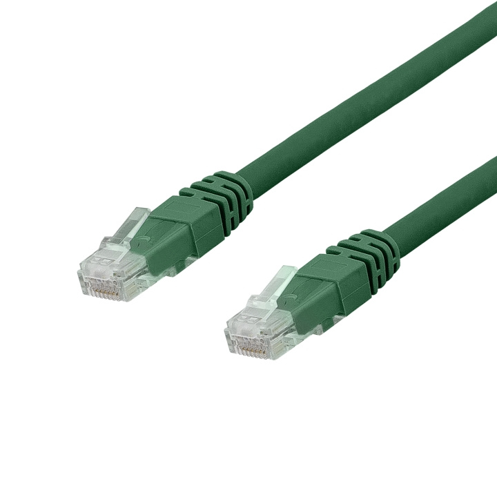 Deltaco U/UTP Cat6a patch cable, Delta cert, LSZH, 0.3m, green i gruppen DATORER & KRINGUTRUSTNING / Datorkablar / Nätverkskablar / Cat6 hos TP E-commerce Nordic AB (C18141)