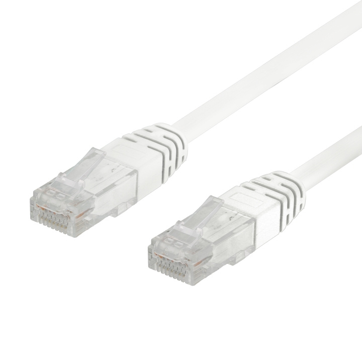 Deltaco 50-pack U/UTP Cat6 patch c., 0,3m, Delta-certif, LSZH, white i gruppen DATORER & KRINGUTRUSTNING / Datorkablar / Nätverkskablar / Cat6 hos TP E-commerce Nordic AB (C18148)