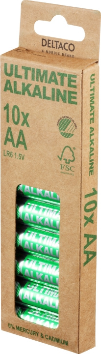 DELTACO Ultimate Alkaline AA-batteri, 10-pack i gruppen HEMELEKTRONIK / Batterier & Laddare / Batterier / AA hos TP E-commerce Nordic AB (C18281)