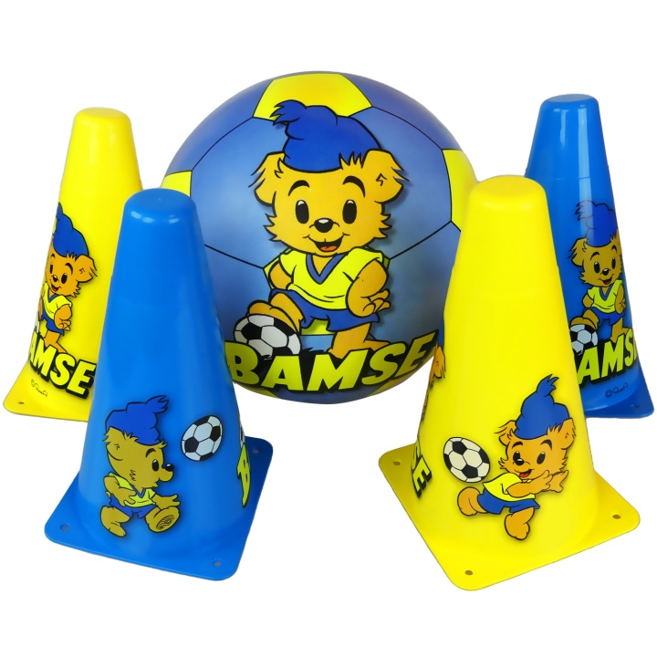 SportMe Bamse Fotbollskit med Koner i gruppen LEKSAKER, BARN- & BABYPRODUKTER / Uteleksaker / Sport & Spel hos TP E-commerce Nordic AB (C18450)