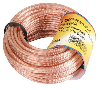 Hama Högtalarkabel 2x1.5mm2 Transparent 5m i gruppen HEMELEKTRONIK / Kablar & Adaptrar / Högtalarkablar hos TP E-commerce Nordic AB (C18467)