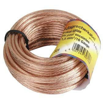 Hama Högtalarkabel 2x1.5mm2 Transparent 10m i gruppen HEMELEKTRONIK / Kablar & Adaptrar / Högtalarkablar hos TP E-commerce Nordic AB (C18468)