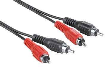 HAMA Kabel 2xRCA-2xRCA 1m 2xhane-2xhane ST i gruppen HEMELEKTRONIK / Kablar & Adaptrar / RCA-kablar & adaptrar / Kablar hos TP E-commerce Nordic AB (C18477)