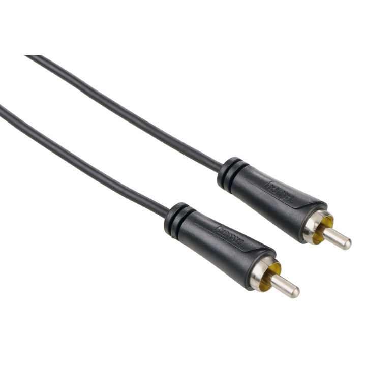 HAMA Kabel Audio 1xRCA-1xRCA Svart 1.5m i gruppen HEMELEKTRONIK / Kablar & Adaptrar / RCA-kablar & adaptrar / Kablar hos TP E-commerce Nordic AB (C18502)