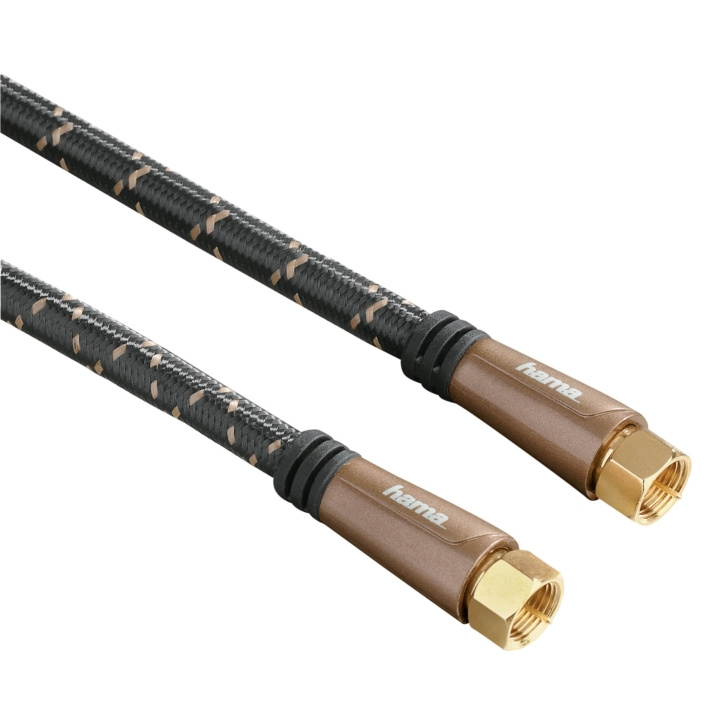 Hama Kabel Antenn SAT 120dB F-Plug-F-Plug Svart 1.5m i gruppen HEMELEKTRONIK / Kablar & Adaptrar / Antennkablar & Tillbehör / Antennkablar hos TP E-commerce Nordic AB (C18535)