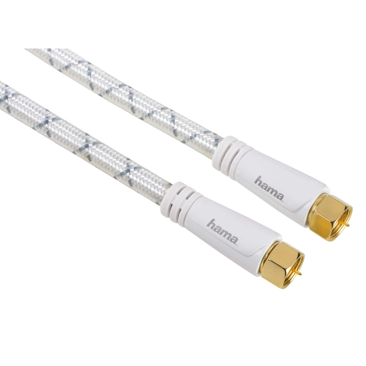 HAMA Kabel Antenn SAT 120dB F-Plug-F-Plug Vit 3m i gruppen HEMELEKTRONIK / Kablar & Adaptrar / Antennkablar & Tillbehör / Antennkablar hos TP E-commerce Nordic AB (C18539)