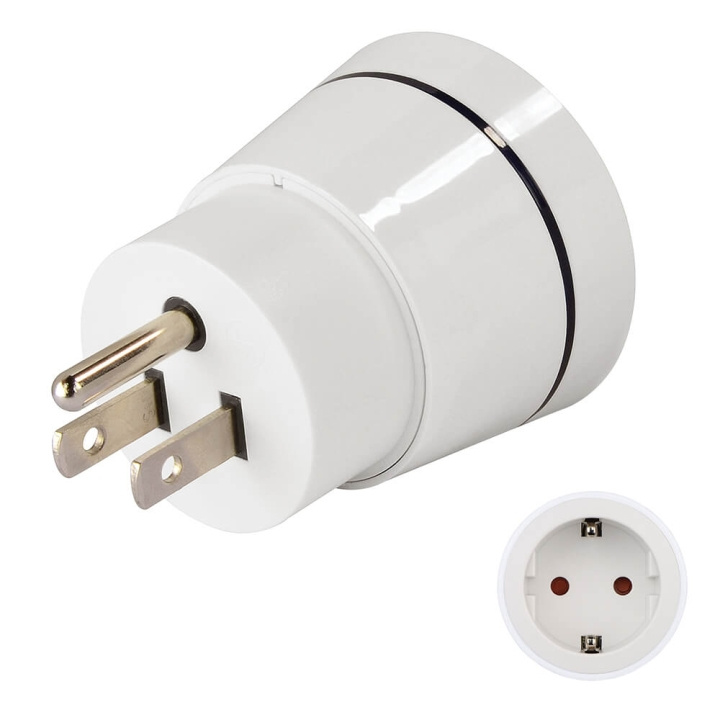 Hama Reseadapter EU-US i gruppen HEM, HUSHÅLL & TRÄDGÅRD / El & Belysning / Reseadaptrar hos TP E-commerce Nordic AB (C18546)