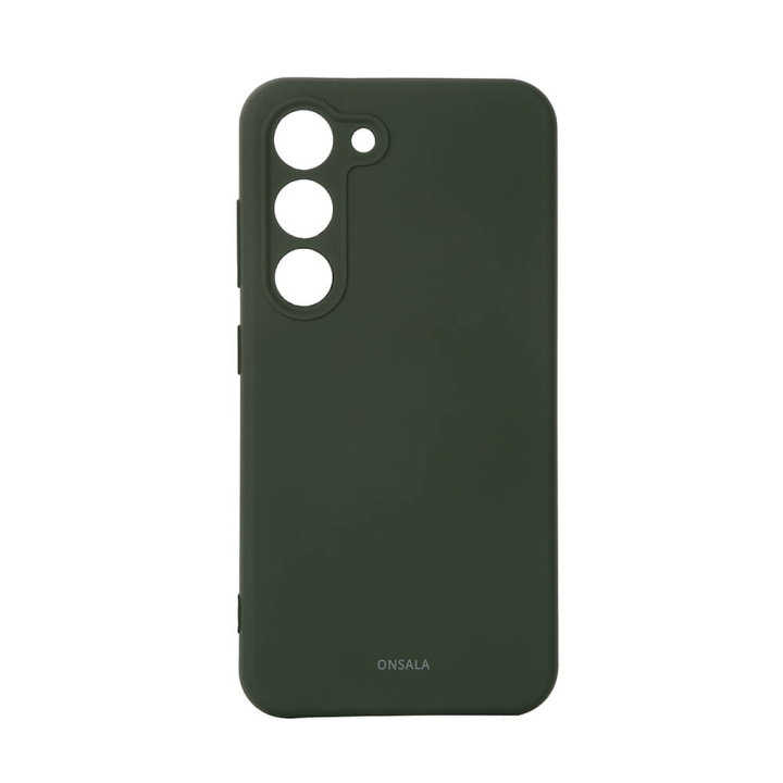 Onsala Mobilskal Silikon Olive Green - Samsung S23 5G i gruppen SMARTPHONE & SURFPLATTOR / Mobilskydd / Samsung hos TP E-commerce Nordic AB (C18595)