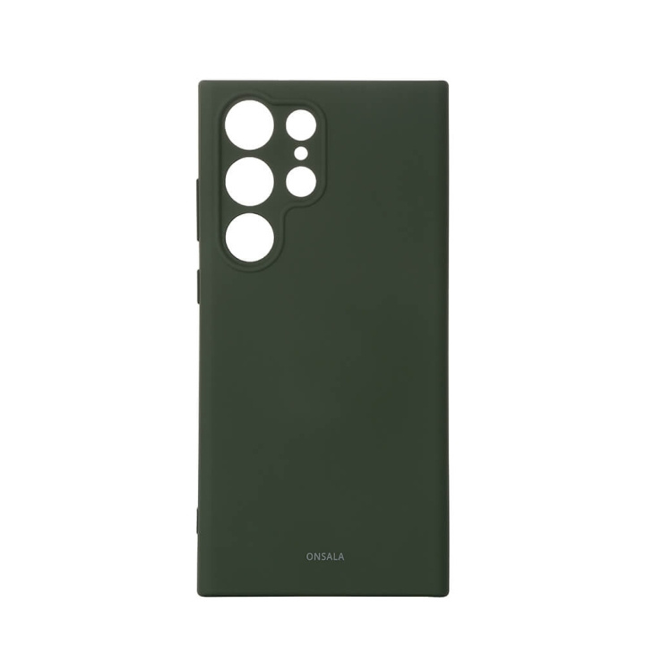 Onsala Mobilskal Silikon Olive Green - Samsung S23 Ultra 5G i gruppen SMARTPHONE & SURFPLATTOR / Mobilskydd / Samsung hos TP E-commerce Nordic AB (C18597)