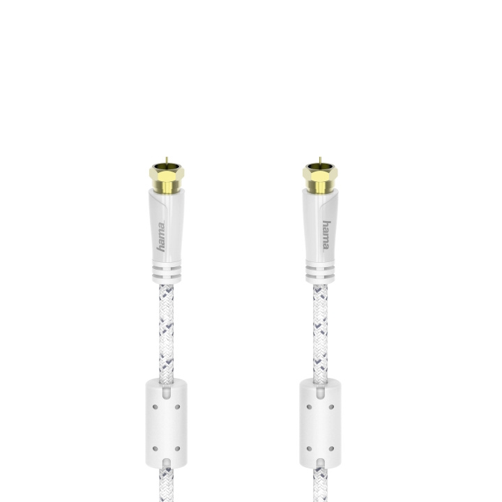 HAMA Kabel Antenn SAT 120dB F-Plug-F-Plug Vit 3m i gruppen HEMELEKTRONIK / Kablar & Adaptrar / Antennkablar & Tillbehör / Antennkablar hos TP E-commerce Nordic AB (C18639)