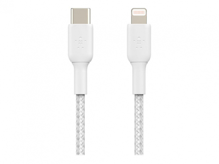 Belkin Boost Charge Lightning - USB-C Flätad 1m i gruppen SMARTPHONE & SURFPLATTOR / Laddare & Kablar / Kablar / Kablar Lightning hos TP E-commerce Nordic AB (C18839)