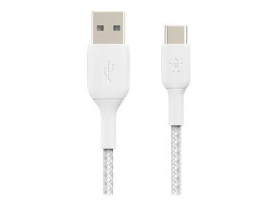 Belkin Boost Charge USB-C Kabel Flätad 1m i gruppen SMARTPHONE & SURFPLATTOR / Laddare & Kablar / Kablar / Kablar Typ C hos TP E-commerce Nordic AB (C18844)