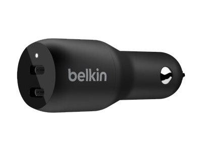Belkin 2x USB-C 36W PD i gruppen SMARTPHONE & SURFPLATTOR / Laddare & Kablar / Billaddare / Billaddare Typ C hos TP E-commerce Nordic AB (C18860)