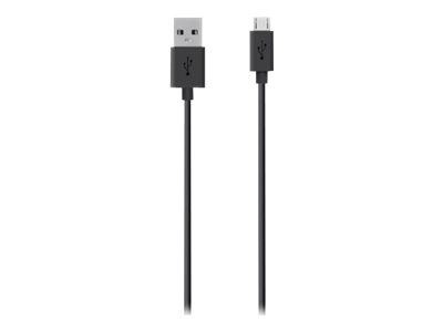 Belkin Micro-USB kabel 2m, Svart i gruppen SMARTPHONE & SURFPLATTOR / Laddare & Kablar / Kablar / Kablar microUSB hos TP E-commerce Nordic AB (C18872)