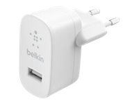 Belkin USB Väggladdare 12W, Vit i gruppen SMARTPHONE & SURFPLATTOR / Laddare & Kablar / Väggladdare / Väggladdare USB hos TP E-commerce Nordic AB (C18876)