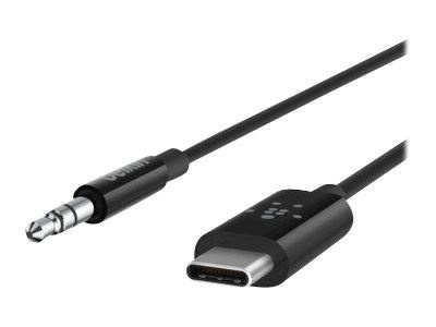 Belkin Usb-C till 3,5mm, 90cm i gruppen SMARTPHONE & SURFPLATTOR / Laddare & Kablar / Kablar / Kablar Typ C hos TP E-commerce Nordic AB (C18880)