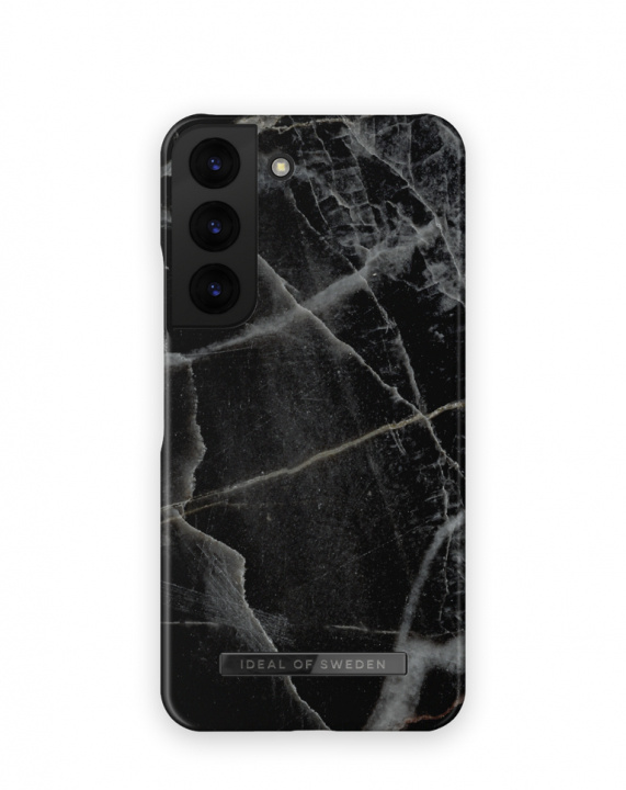 iDeal of Sweden Ideal Fashion Case Galaxy S22 Black Thunder Marble i gruppen SMARTPHONE & SURFPLATTOR / Mobilskydd / Samsung hos TP E-commerce Nordic AB (C19081)