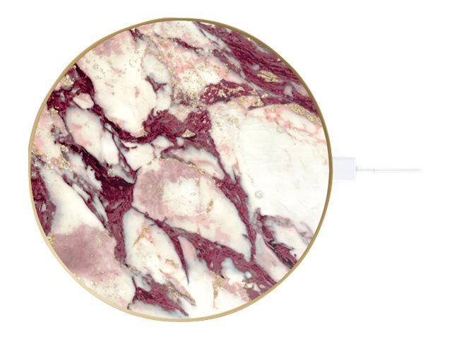 iDeal of Sweden Ideal Fashion Qi Charger Calacatta Ruby Marble i gruppen SMARTPHONE & SURFPLATTOR / Laddare & Kablar / Trådlösa Qi laddare hos TP E-commerce Nordic AB (C19206)