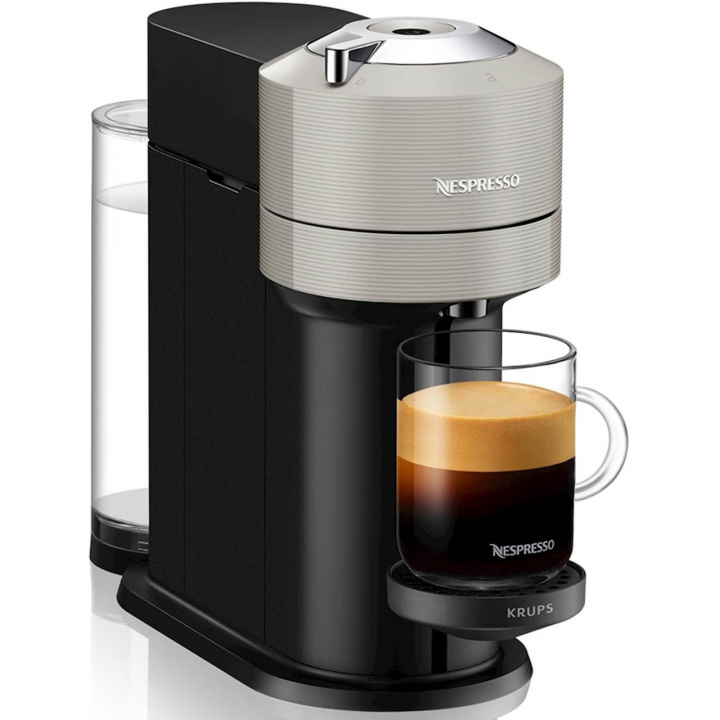 Krups Nespresso Vertuo Next 1,1 l. Grå i gruppen HEM, HUSHÅLL & TRÄDGÅRD / Hushållsmaskiner / Kaffemaskiner & Tillbehör / Espressomaskiner hos TP E-commerce Nordic AB (C19337)