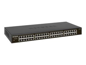 Netgear 48PT GIGE UNMANAGED RACKMOUNT SWCH i gruppen DATORER & KRINGUTRUSTNING / Nätverk / Switchar hos TP E-commerce Nordic AB (C19377)
