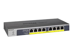 Netgear 8PT POE/POE+ GIGABIT UNMANAGED SWCH i gruppen DATORER & KRINGUTRUSTNING / Nätverk / Switchar hos TP E-commerce Nordic AB (C19403)