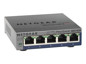 Netgear GS105E-200PES i gruppen DATORER & KRINGUTRUSTNING / Nätverk / Switchar hos TP E-commerce Nordic AB (C19427)