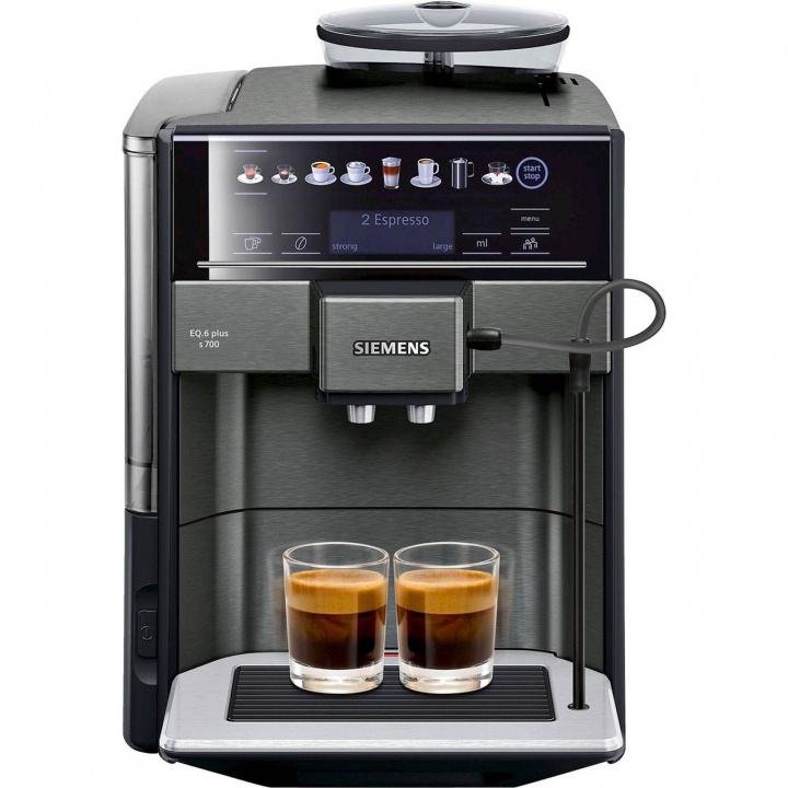 Siemens Espressomaskin TE657319RW, 1500W, Svart i gruppen HEM, HUSHÅLL & TRÄDGÅRD / Hushållsmaskiner / Kaffemaskiner & Tillbehör / Espressomaskiner hos TP E-commerce Nordic AB (C19721)