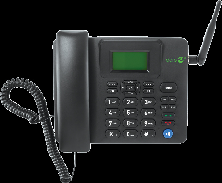 Doro 4100H 4G Desk Phone, Black i gruppen HEMELEKTRONIK / Ljud & Bild / Fast telefoni / Bordstelefoner hos TP E-commerce Nordic AB (C19971)