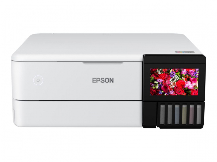 Epson EcoTank ET-8500 Fotoskrivare, Vit i gruppen DATORER & KRINGUTRUSTNING / Skrivare & Tillbehör / Skrivare / Bläckstråleskrivare & Tillbehör hos TP E-commerce Nordic AB (C20020)