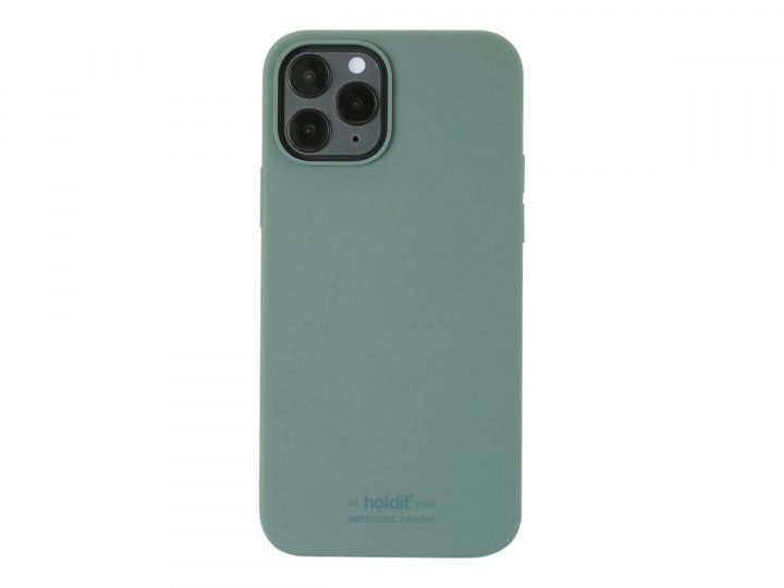 Holdit Silicone Case - Mobilskydd i Silikon till Iphone 12/12 Pro, Moss Green i gruppen SMARTPHONE & SURFPLATTOR / Mobilskydd / Apple / iPhone 12/12 Pro hos TP E-commerce Nordic AB (C20119)