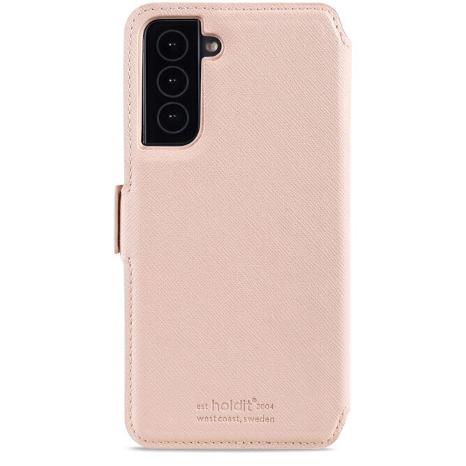 Holdit Wallet Case Magnet - Plånboksväska till Samsung Galaxy S21, Rosa i gruppen SMARTPHONE & SURFPLATTOR / Mobilskydd / Samsung hos TP E-commerce Nordic AB (C20138)