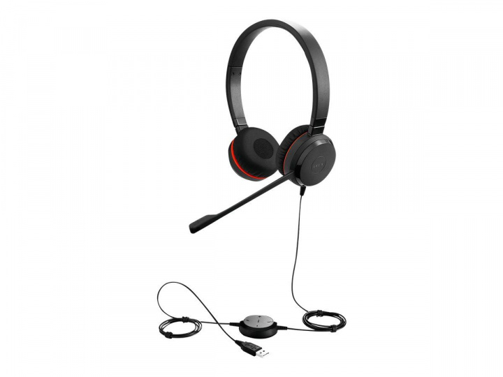 Jabra Office, Headset med Samtalshantering, Jabra Evolve 20SE USB-C MS Stereo i gruppen DATORER & KRINGUTRUSTNING / Datortillbehör / Headset hos TP E-commerce Nordic AB (C20319)