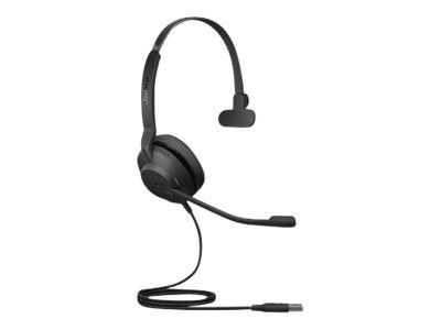 Jabra Office Trådade Hörlurar, Jabra Evolve2 30 Usb-A Ms Mono Black i gruppen DATORER & KRINGUTRUSTNING / Datortillbehör / Headset hos TP E-commerce Nordic AB (C20331)