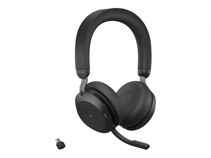 Jabra Office Trådlösa Hörlurar med Laddställ, Jabra Evolve2 75 Link380a Uc Stereo Black i gruppen DATORER & KRINGUTRUSTNING / Datortillbehör / Headset hos TP E-commerce Nordic AB (C20355)