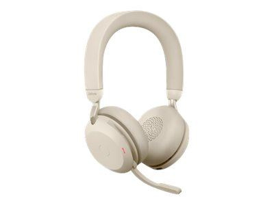 Jabra Office Trådlösa Hörlurar, Jabra Evolve2 75 Link380c Ms Stereo Beige i gruppen DATORER & KRINGUTRUSTNING / Datortillbehör / Headset hos TP E-commerce Nordic AB (C20356)