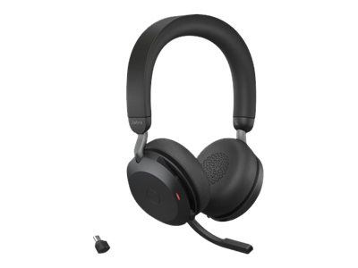 Jabra Office Trådlösa Hörlurar, Jabra Evolve2 75 Link380c Uc Stereo Black i gruppen DATORER & KRINGUTRUSTNING / Datortillbehör / Headset hos TP E-commerce Nordic AB (C20360)