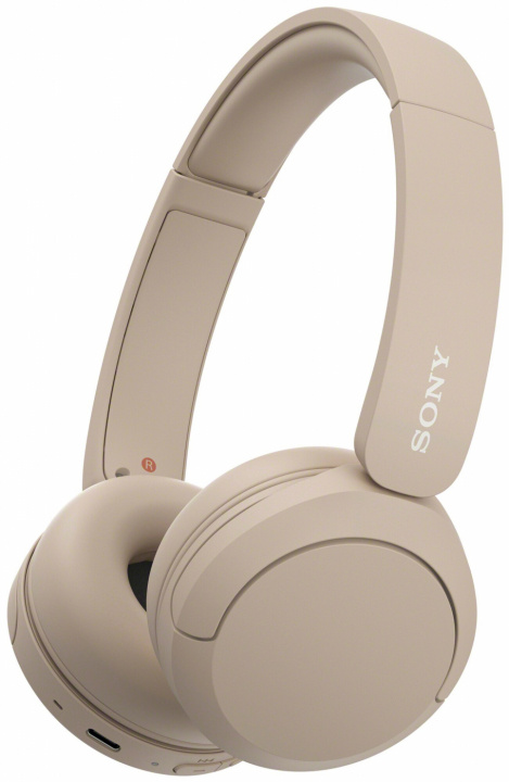 Sony WH-CH520 - Trådlösa On-Ear hörlurar, Beige i gruppen HEMELEKTRONIK / Ljud & Bild / Hörlurar & Tillbehör / Hörlurar hos TP E-commerce Nordic AB (C20704)