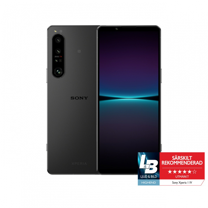 Sony XPERIA 1 IV, 5G, 256GB, Svart i gruppen SMARTPHONE & SURFPLATTOR / Mobiltelefoner & smartphones hos TP E-commerce Nordic AB (C20712)