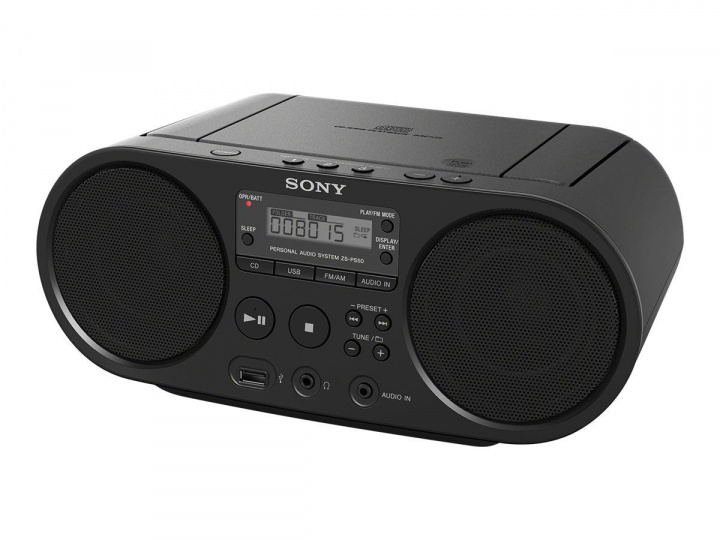 Sony ZS-PS50 - CD-Bergssprängare, MP3, USB, Svart i gruppen HEMELEKTRONIK / Ljud & Bild / Hemmabio, HiFi & Bärbart / Bärbar musikspelare / CD-spelare hos TP E-commerce Nordic AB (C20724)